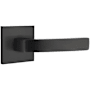 Emtek Breslin Privacy Door Lever Set from Brass Modern Collection with Concealed Screws Flat Black