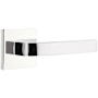 Emtek Breslin Privacy Door Lever Set from Brass Modern Collection with Concealed Screws Polished Chrome