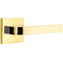 Emtek Breslin Privacy Door Lever Set from Brass Modern Collection with Concealed Screws Unlacquered Brass