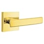 Emtek Geneva Brass Modern Privacy Door Leverset with the Concealed Screws Lifetime Polished Brass