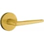 Emtek Hermes Brass Modern Privacy Door Leverset with the Concealed Screws Unlacquered Brass