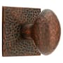 Emtek Hammered Egg Privacy Door Knobset from the Arts and Crafts Collection with the Concealed Screws Oil Rubbed Bronze