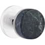 Emtek Green Marble Privacy Door Knob Set with Concealed Screws from the SELECT Collection Polished Chrome