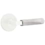 Emtek White Marble Privacy Door Lever Set with Concealed Screws from the SELECT Collection Matte White