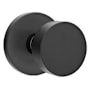 Emtek Round Knob Brass Modern Privacy Door Knobset with the Concealed Screws Flat Black