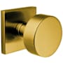 Emtek Round Knob Brass Modern Privacy Door Knobset with the Concealed Screws Satin Brass