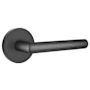 Emtek Stuttgart Brass Modern Privacy Leverset with Concealed Screws Flat Black