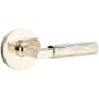 Emtek Tribeca Privacy Door Lever Set from the SELECT Brass Collection with Concealed Screws Lifetime Polished Nickel