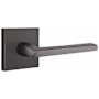 Emtek Helios Privacy Door Lever Set with Square Rose and Concealed Screws from the Brass Modern Collection Oil Rubbed Bronze