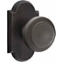 Emtek Butte Sandcast Bronze Passage Door Knobset with the Concealed Screws Medium Bronze