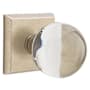 Emtek Bristol Rustic Modern Bronze Privacy Door Knob Set with Concealed Screws Tumbled White Bronze