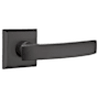 Emtek Yuma Rustic Modern Bronze Privacy Door Lever Set with Concealed Screws Flat Black