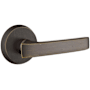 Emtek Yuma Rustic Modern Bronze Privacy Door Lever Set with Concealed Screws Medium Bronze
