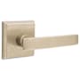 Emtek Yuma Rustic Modern Bronze Privacy Door Lever Set with Concealed Screws Tumbled White Bronze
