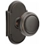 Emtek Norwich Passage Door Knob Set with Type 8 Rose and Concealed Screws from the Classic Brass Collection Oil Rubbed Bronze