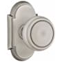 Emtek Norwich Passage Door Knob Set with Type 8 Rose and Concealed Screws from the Classic Brass Collection Pewter