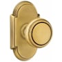 Emtek Norwich Passage Door Knob Set with Type 8 Rose and Concealed Screws from the Classic Brass Collection French Antique