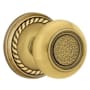 Emtek Belmont Designer Brass Passage Door Knobset with the Concealed Screws French Antique