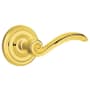 Emtek Elan Designer Brass Passage Door Leverset with the Concealed Screws Lifetime Polished Brass