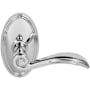 Emtek Elan Designer Brass Passage Door Leverset with the Concealed Screws Polished Chrome