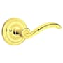 Emtek Elan Designer Brass Passage Door Leverset with the Concealed Screws Polished Brass
