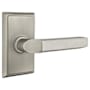 Emtek Milano Classic Brass Passage Door Leverset with the Concealed Screws Pewter