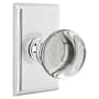 Emtek Providence Crystal Passage Door Knob with Concealed Screws and Solid Brass Rosette Polished Chrome