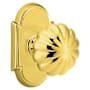 Emtek Melon Designer Brass Privacy Door Knobset with the Concealed Screws Lifetime Polished Brass