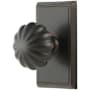 Emtek Melon Designer Brass Privacy Door Knobset with the Concealed Screws Oil Rubbed Bronze