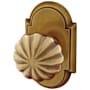 Emtek Melon Designer Brass Privacy Door Knobset with the Concealed Screws French Antique