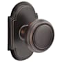 Emtek Norwich Classic Brass Privacy Door Knobset with the Concealed Screws Oil Rubbed Bronze