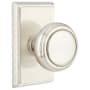 Emtek Norwich Classic Brass Privacy Door Knobset with the Concealed Screws Satin Nickel