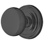 Emtek Providence Classic Brass Privacy Door Knobset with the Concealed Screws Flat Black