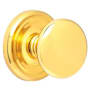Emtek Providence Classic Brass Privacy Door Knobset with the Concealed Screws Polished Brass