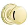 Emtek Providence Classic Brass Privacy Door Knobset with the Concealed Screws Unlacquered Brass
