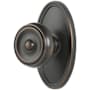Emtek Waverly Classic Brass Privacy Door Knobset with the Concealed Screws Oil Rubbed Bronze