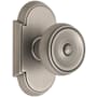 Emtek Waverly Classic Brass Privacy Door Knobset with the Concealed Screws Pewter