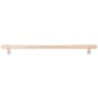 Emtek Concealed Mounting Knurled 18 Inch Center to Center Bar Appliance Pull with Rectangular Bar Stem from the SELECT Collection Satin Copper / Satin Copper Stem