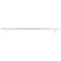 Emtek Concealed Mounting Knurled 18 Inch Center to Center Bar Appliance Pull with Rectangular Bar Stem from the SELECT Collection Polished Nickel / Polished Nickel Stem