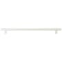 Emtek Concealed Mounting Knurled 18 Inch Center to Center Bar Appliance Pull with Rectangular Bar Stem from the SELECT Collection Satin Nickel / Satin Nickel Stem