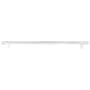 Emtek Concealed Mounting Knurled 18 Inch Center to Center Bar Appliance Pull with Rectangular Bar Stem from the SELECT Collection Polished Chrome / Polished Chrome Stem