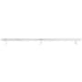 Emtek Concealed Mounting Knurled 24 Inch Center to Center Bar Appliance Pull with Rectangular Bar Stem from the SELECT Collection Polished Chrome / Polished Chrome Stem