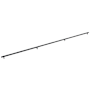 Emtek Concealed Mounting Smooth 54 Inch Center to Center Bar Appliance Pull with Rectangular Bar Stem from the SELECT Collection Flat Black / Flat Black Stem