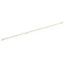 Emtek Concealed Mounting Knurled 54 Inch Center to Center Bar Appliance Pull with Rectangular Bar Stem from the SELECT Collection Satin Brass / Satin Brass Stem