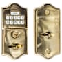 Emtek Single Cylinder Solid Brass Electronic Deadbolt from the Brass Collection Lifetime Polished Brass