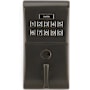 Emtek Single Cylinder Solid Brass Electronic Deadbolt from the Brass Modern Collection Oil Rubbed Bronze