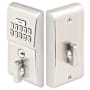 Emtek Single Cylinder Solid Brass Electronic Deadbolt from the Brass Modern Collection Satin Nickel