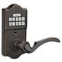 Emtek Single Cylinder Solid Brass Electronic Leverset from the Brass Collection Oil Rubbed Bronze