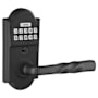 Emtek Electronic Storeroom Door Lever Set Flat Black