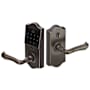 Emtek EMTouch Electronic Touchscreen Keypad Door Lever Set from the Classic Brass Collection Oil Rubbed Bronze